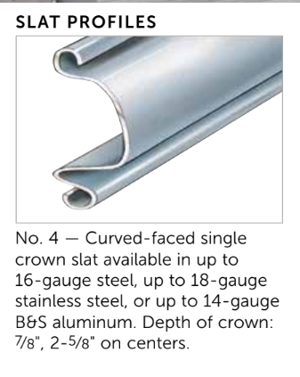 Image of Slat Profile