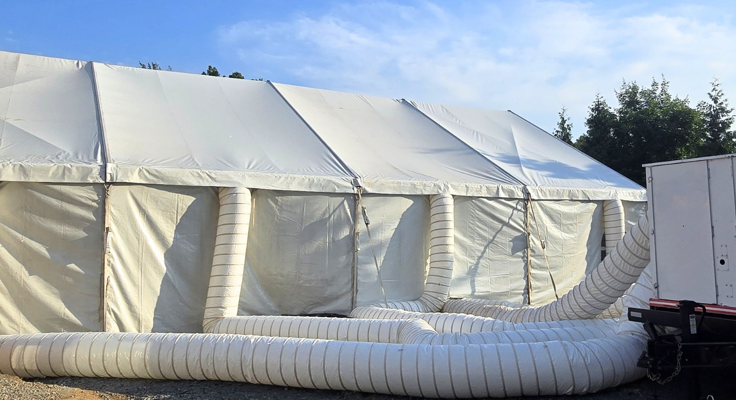 Image of RiteChoice® Ducting into event tent